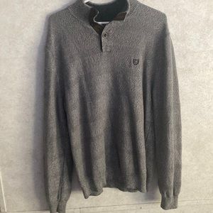 Chaps Mens Quarter Button Up Sweater